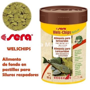 Sera  Wels-Chips 250 ml. Para siluros raspadores. - Imagen 1
