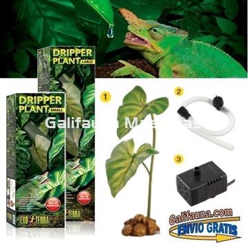Sistema de LLUVIA POR GOTEO DRIPPER PLANT. Estimula a los reptiles a beber como en la naturaleza. - Imagen 1