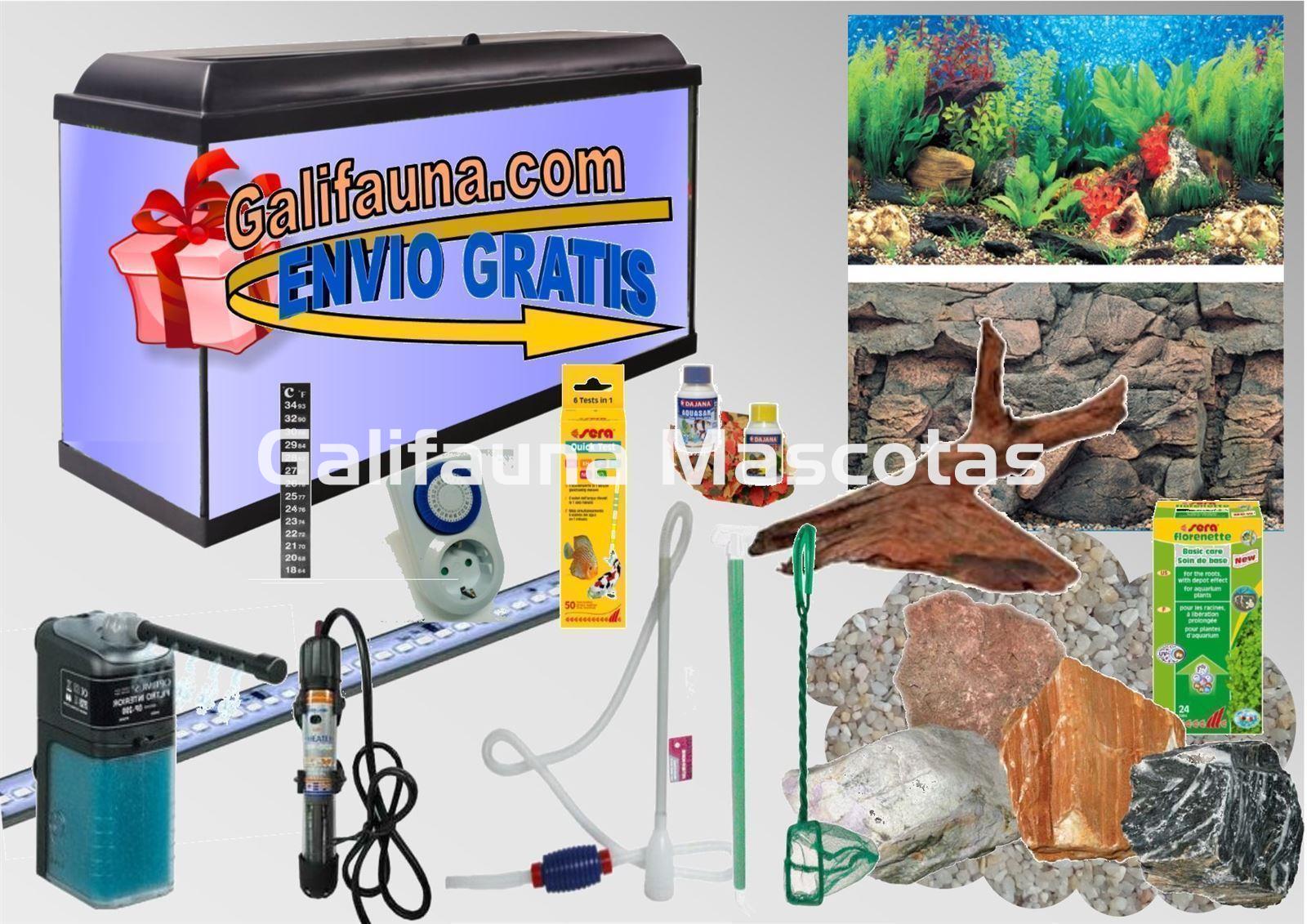 SuperKIT Acuario CLASIC LED  45 Litros con todo lo necesario para su montaje y mantenimiento. - Imagen 1
