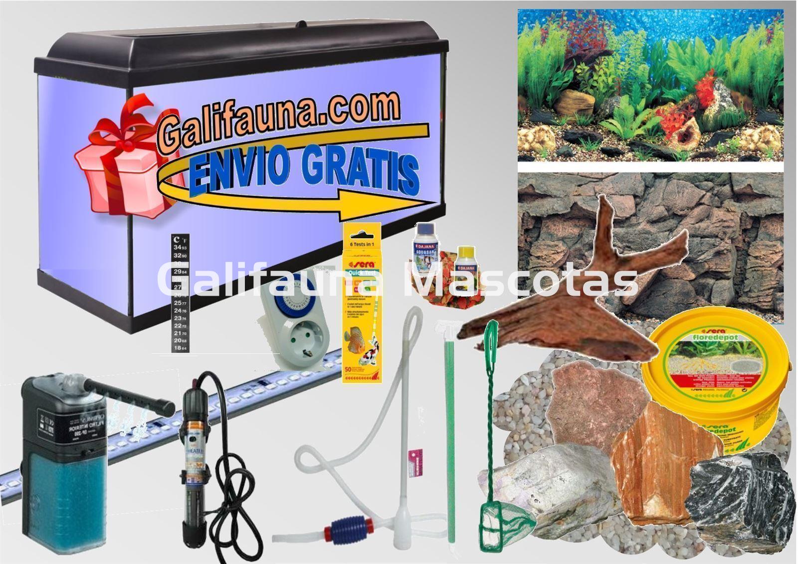 SuperKIT Acuario CLASIC LED  68 Litros con todo lo necesario para su montaje y mantenimiento. - Imagen 1