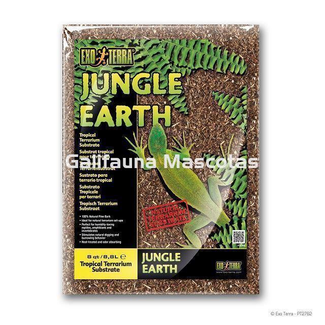 Sutrato JUNGLE EARTH para terrarios.  Suelo de corteza de pino natural. - Imagen 3