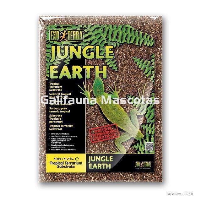 Sutrato JUNGLE EARTH para terrarios.  Suelo de corteza de pino natural. - Imagen 4
