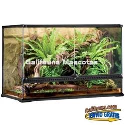 Terrario Gigante de cristal Exoterra. Terrarios para Reptiles, Anfibios e invertebrados. - Imagen 1