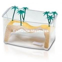 Tortuguera naxos con isla y palmeras. - Imagen 2