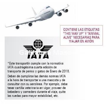 Transportin Alpha Dog + Regalo Comedero-bebedero.  Especial para los viajes de nuestro perro o gato. - Imagen 2