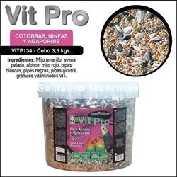 VITPRO Cotorras, Agapornis y Ninfas. Alimento super premium para aves. - Imagen 2