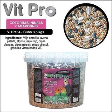 VITPRO Cotorras, Agapornis y Ninfas. Alimento super premium para aves. - Imagen 2